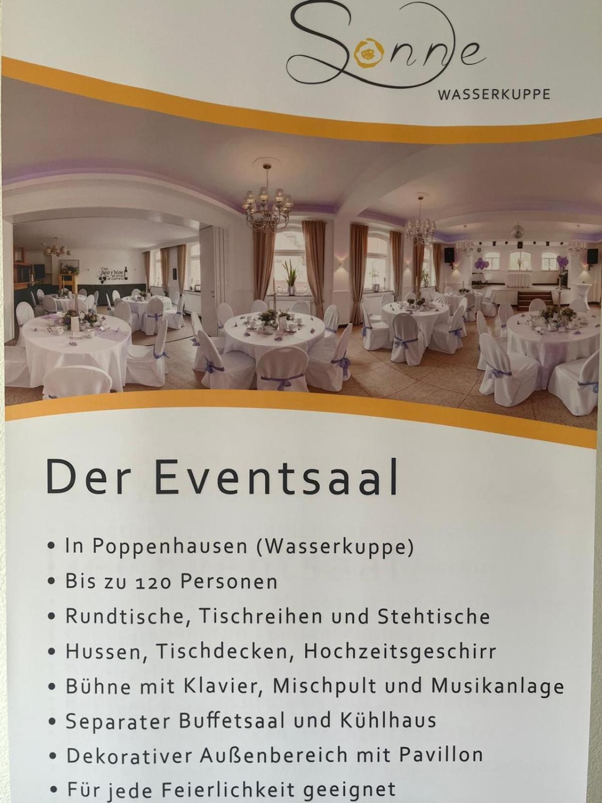 Zur Sonne "Gasthaus-Bar-Events" Poppenhausen Luaran gambar