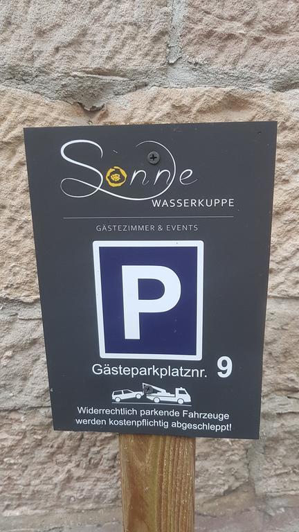 Zur Sonne "Gasthaus-Bar-Events" Poppenhausen Luaran gambar